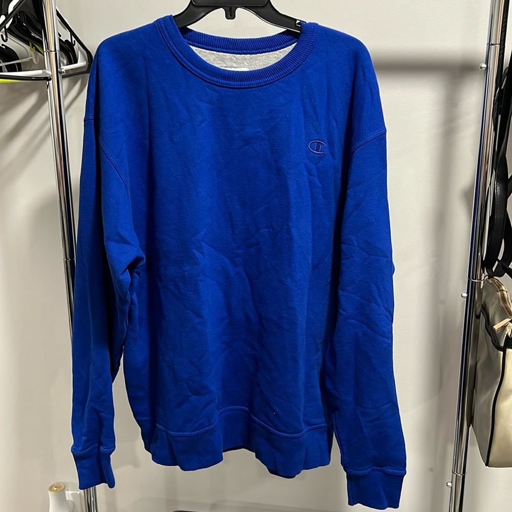 Blue champion sweatshirt